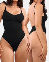 Seamless Thong V Neck Breathable Sculpting Bodysuit