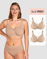 Mesh Unlined Full Coverage Non-padded Cooling Minimizer Bra