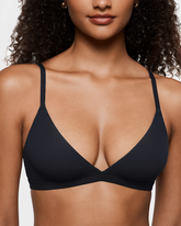 Triangle Bralette Plunge Unlined Seamless No Underwire Sexy Comfortable Everyday Bra