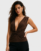 Women's V Neck Sleeveless Slim Fit Stylish Comfortable Camisole Top