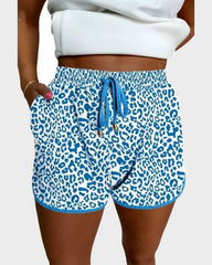 Checkered Drawstring Casual Elastic Waist Comfortable Everyday Chic Shorts