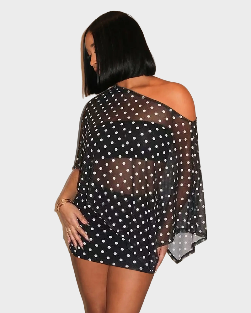 Women's Animal Print Shawl Top & Short Skirt Set Lightweight Comfortable Casual Wear