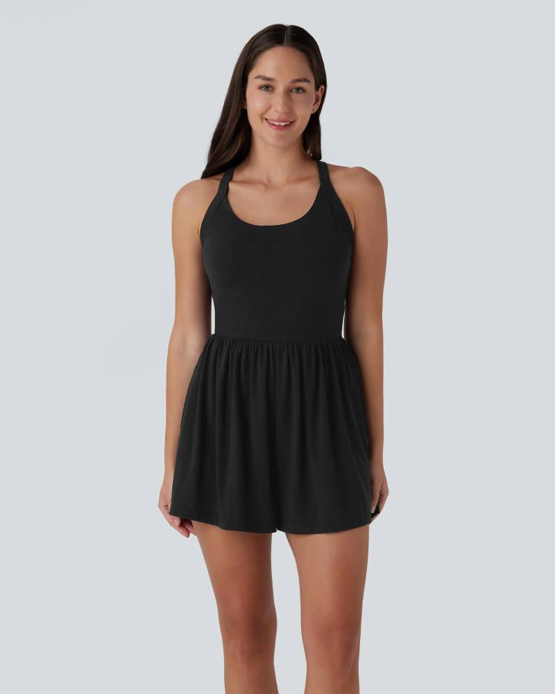 Easy Peezy Sleeveless Pocket 2-in-1 Romper