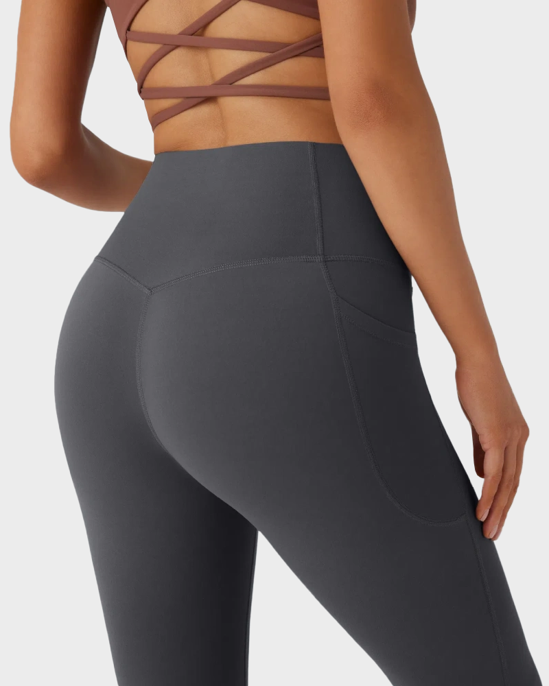 High Waisted Tummy Control Butt-Lifting Shaping Yoga Bootcut Leggings