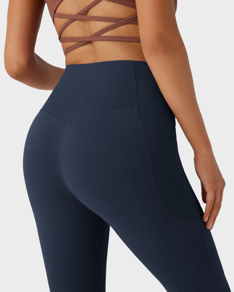 High Waisted Tummy Control Butt-Lifting Shaping Yoga Bootcut Leggings