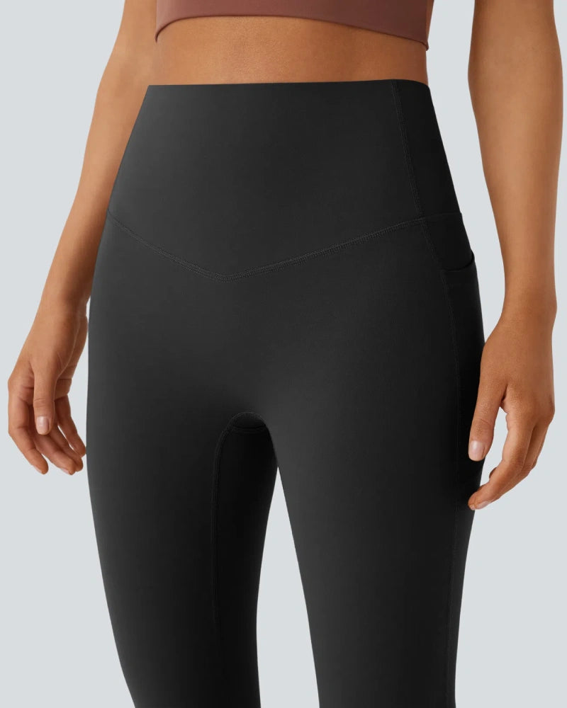 High Waisted Tummy Control Butt-Lifting Shaping Yoga Bootcut Leggings