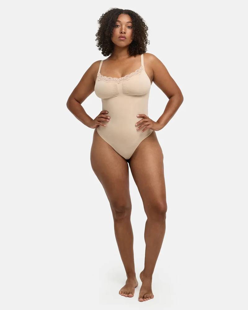 Lace Sculpting Bodysuit Shaping Shapewear