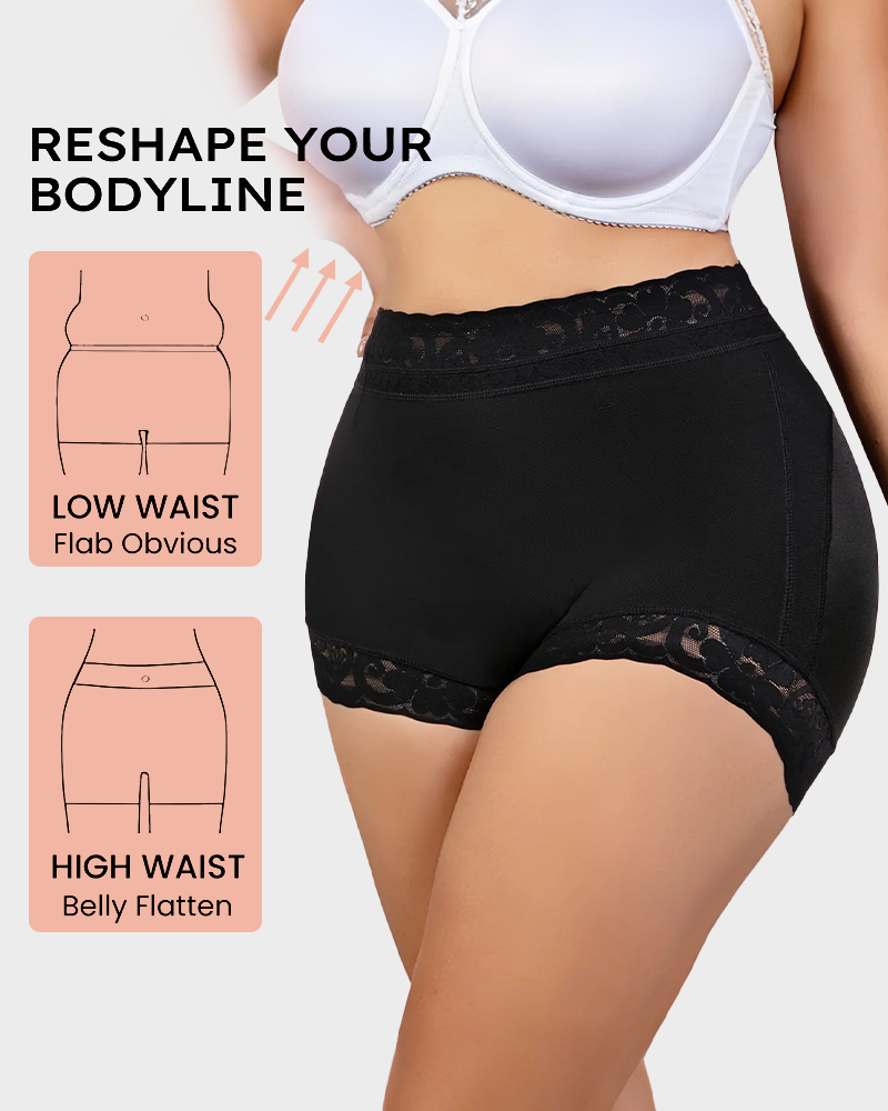 High Waist Shapewear Panty in Faja Colombianas Style with Anti-Slip Silicone Band