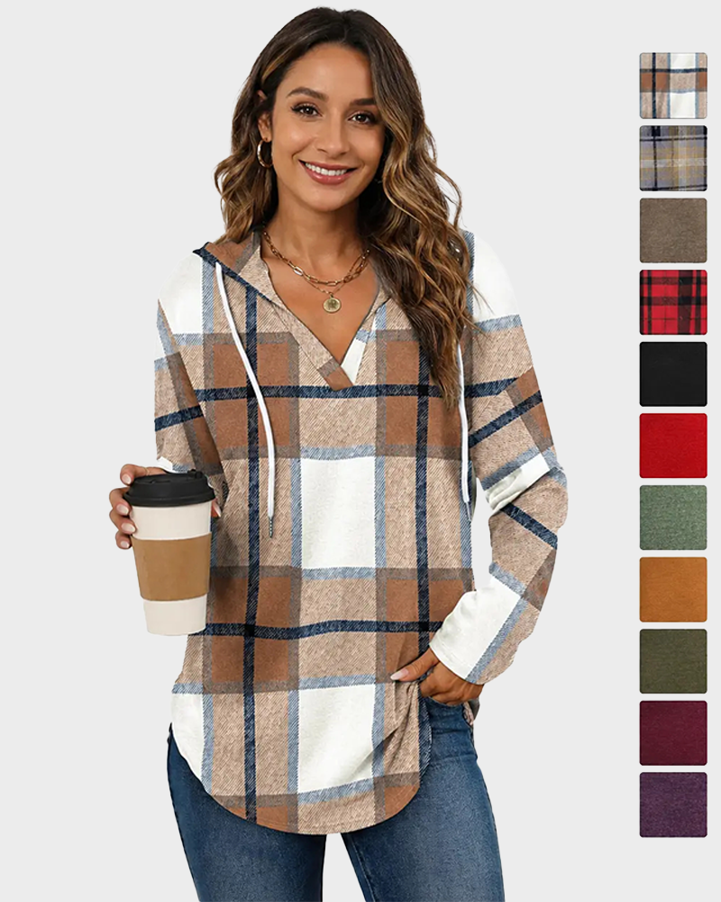 Women's Oversized Long Sleeve Loose Fit Casual Lightweight Pullover Hoodie Top