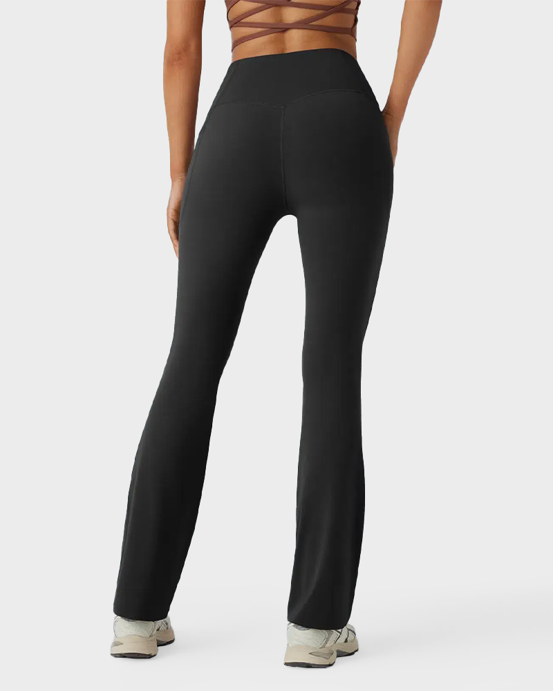 High Waisted Tummy Control Butt-Lifting Shaping Yoga Bootcut Leggings