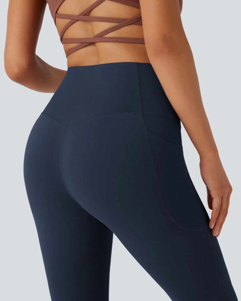 High Waisted Tummy Control Butt-Lifting Shaping Yoga Bootcut Leggings