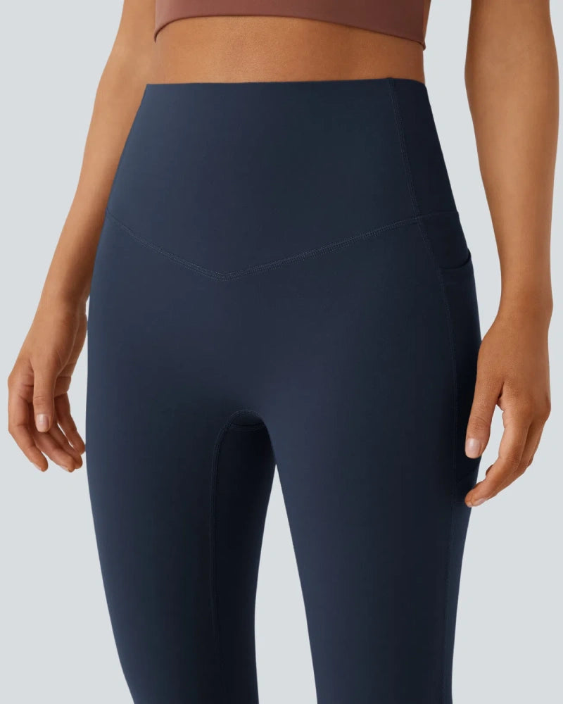 High Waisted Tummy Control Butt-Lifting Shaping Yoga Bootcut Leggings