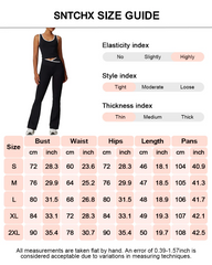 Chic Colorblock Crmon Tank and Flare Pants Lounge Sets