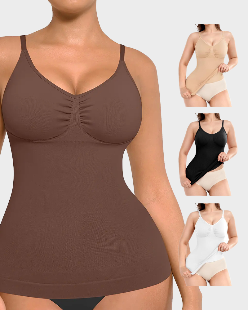 Seamless Shapewear Cami Tanks Smooth Firming Support Tops