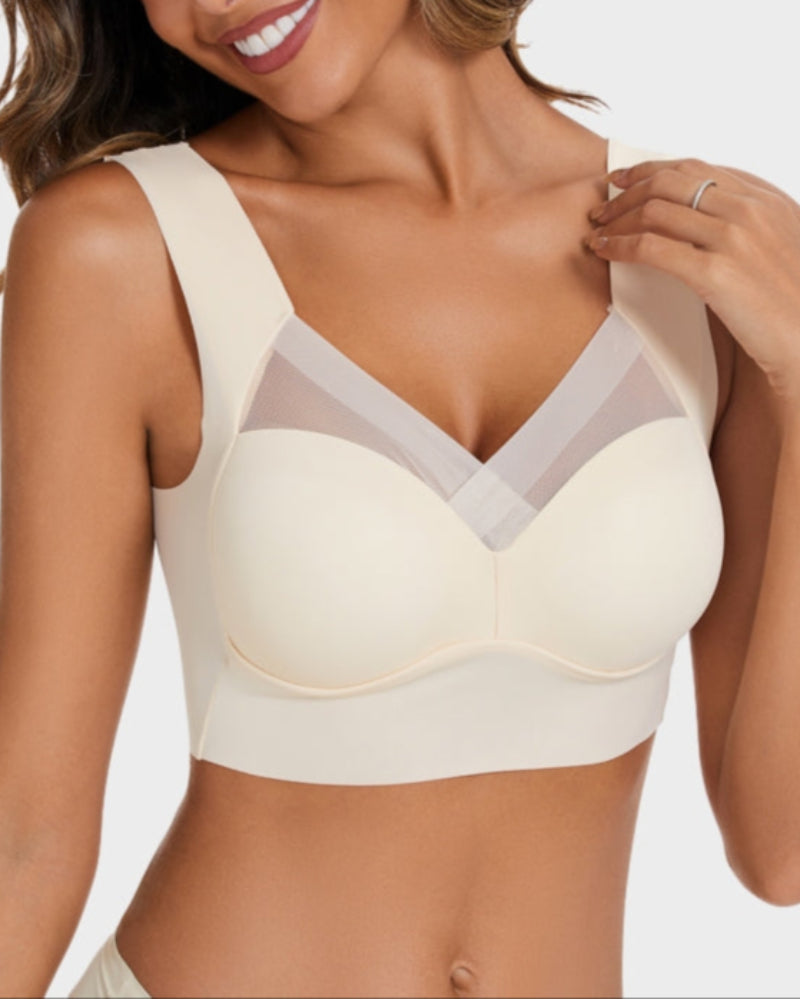 Comfortable Smoothing Mesh Bra