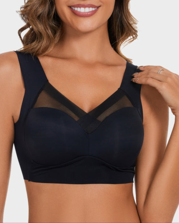 Comfortable Smoothing Mesh Bra