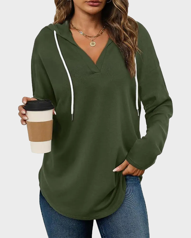 Women's Oversized Long Sleeve Loose Fit Casual Lightweight Pullover Hoodie Top