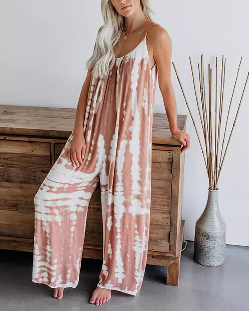 Plus Size Wide Leg Suspender Jumpsuit with Pockets Curvy Fashion Overalls