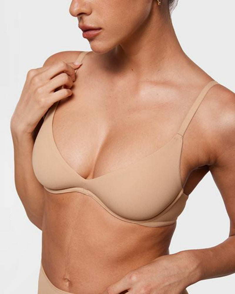 Women's Plus Plunge Unlined Underwire Sexy Demi Balconette Bras