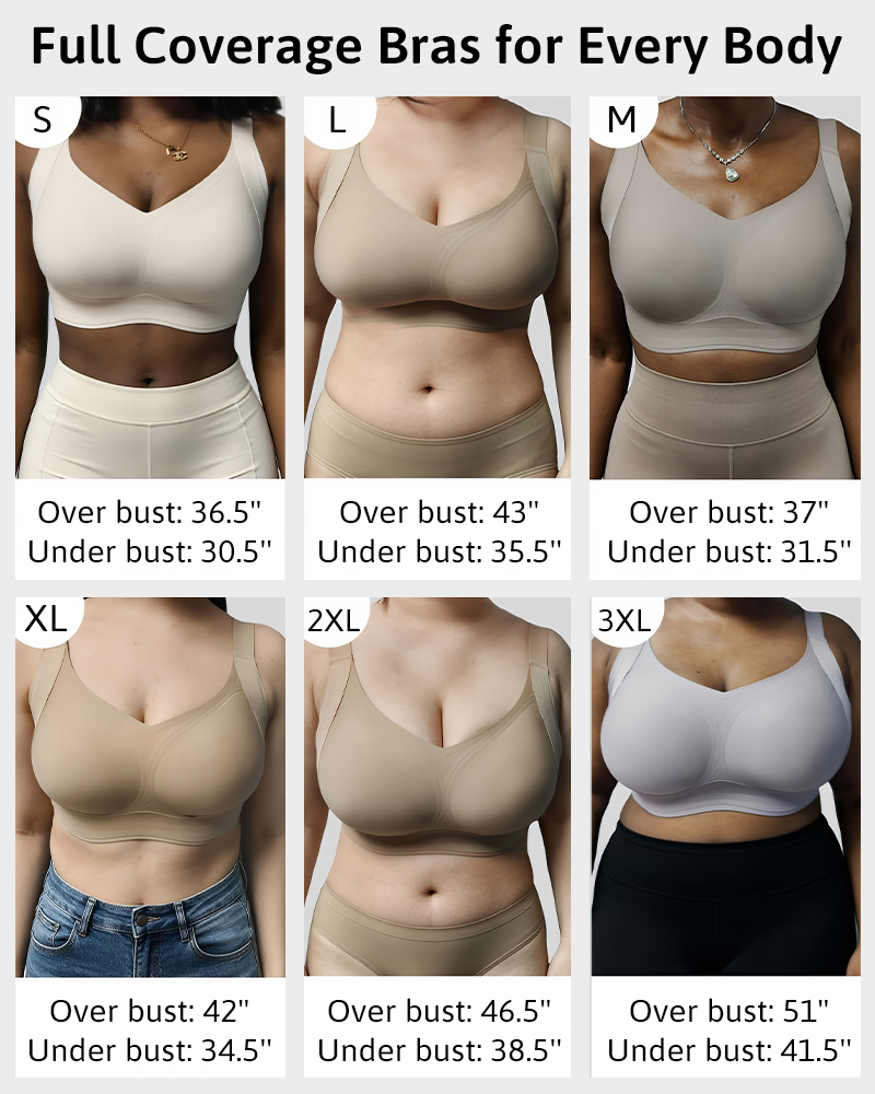 Wireless Push Up Jelly Bra V Neck Seamless Support Comfort