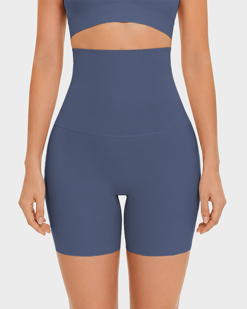 Women's High Waisted Seamless Look Boyshorts Full Coverage Breathable Panties