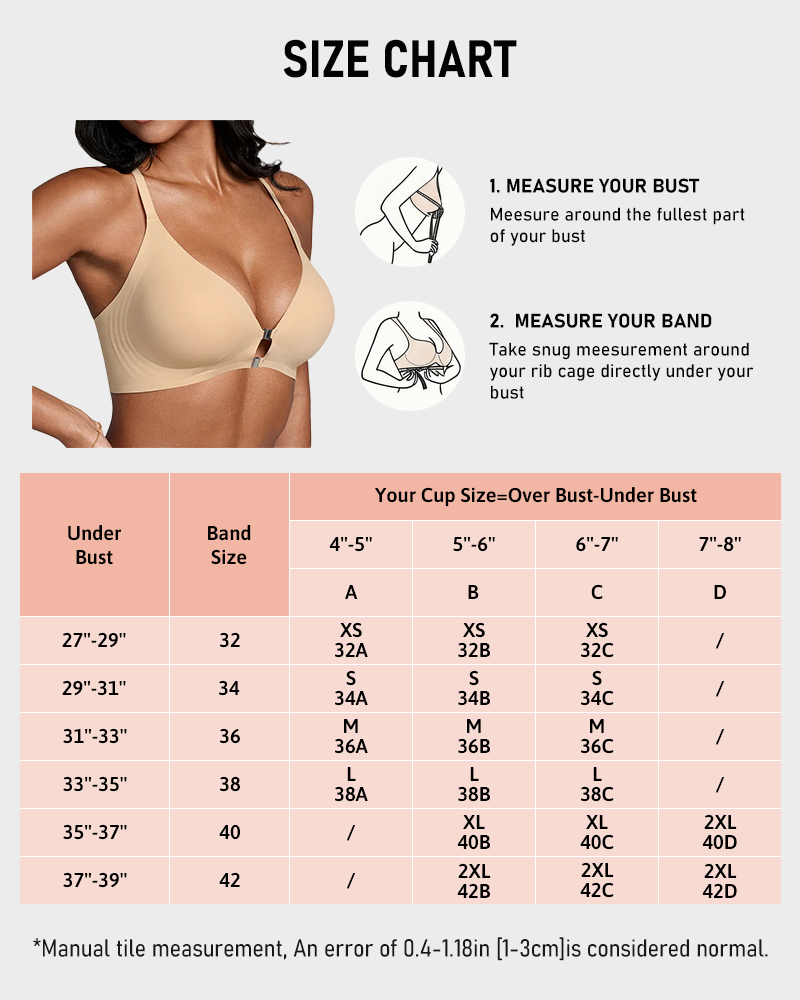 Womens Front Closure Elastic Bralette Easy On Off Light Support Deep V Bra