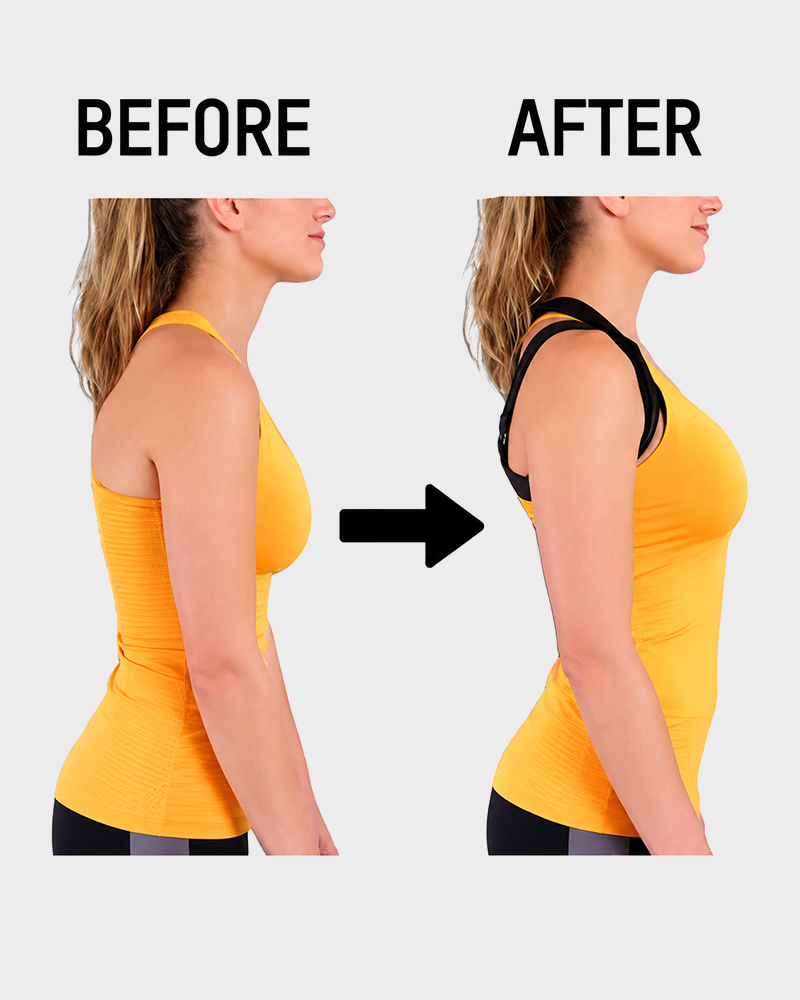 Cross Back Front Closure Wireless Posture Support Bra
