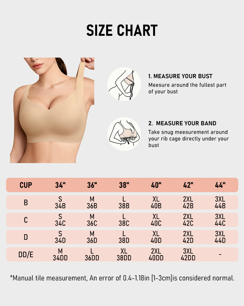 Wireless Push Up Jelly Bra V Neck Seamless Support Comfort