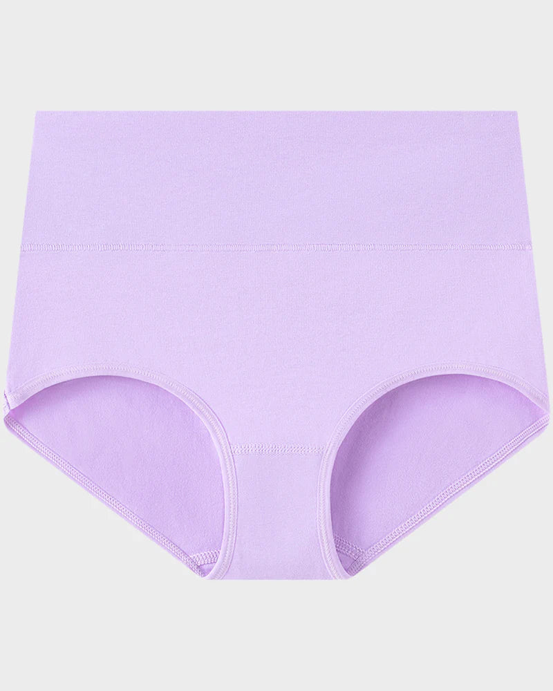Women's Plus Size Cotton High Waisted Briefs – 1 Pair (Single)