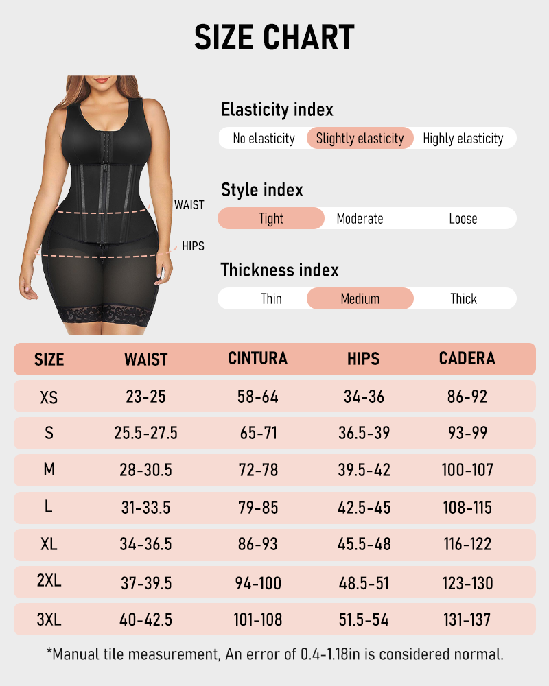 Overbust Colombian Faja Tummy Control Body Shaper Waist Snatched Girdle Shapewear