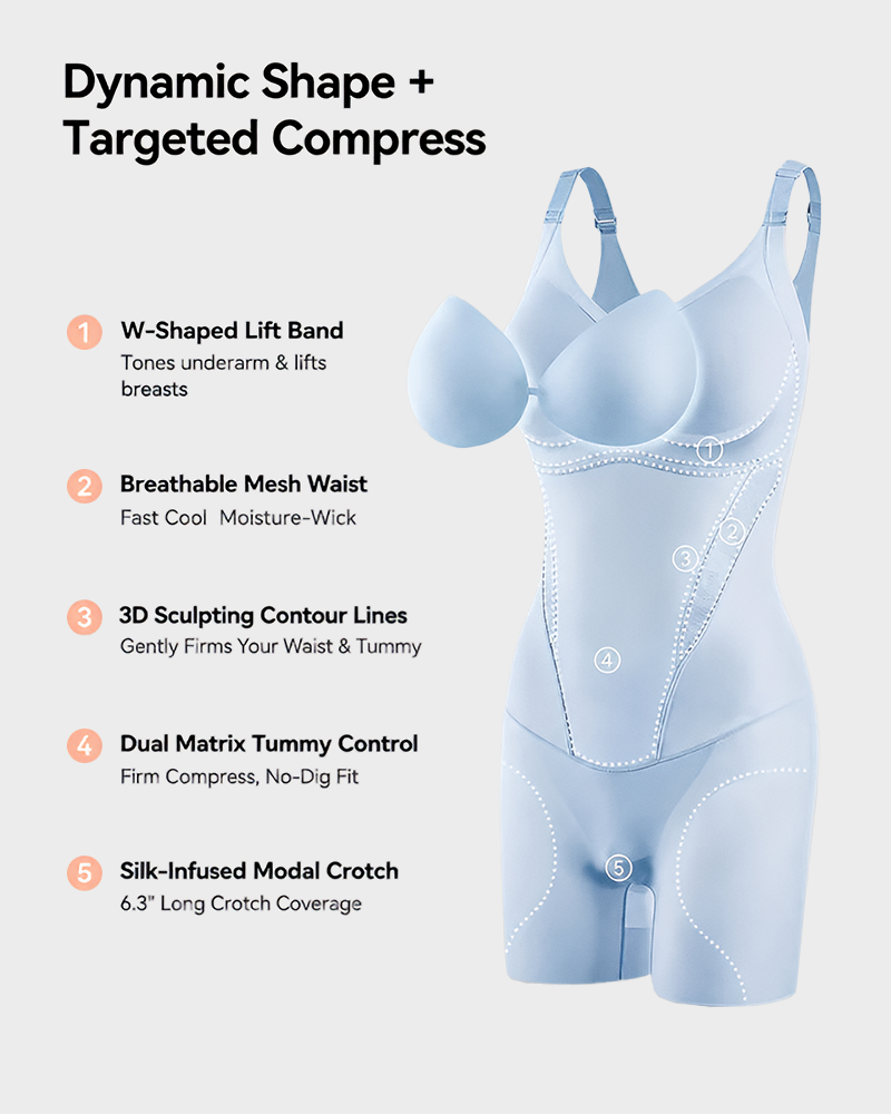 Ultra Thin Cooling Tummy Control Butt Lifter Seamless Faja Shapewear