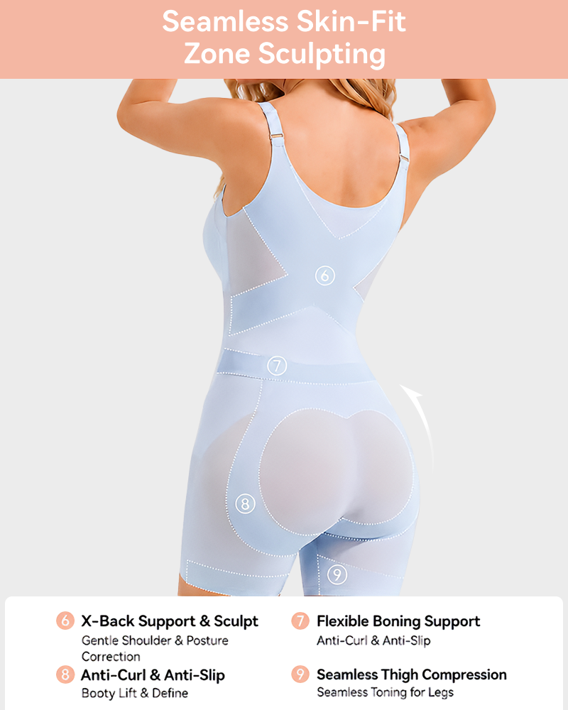 Ultra Thin Cooling Tummy Control Butt Lifter Seamless Faja Shapewear