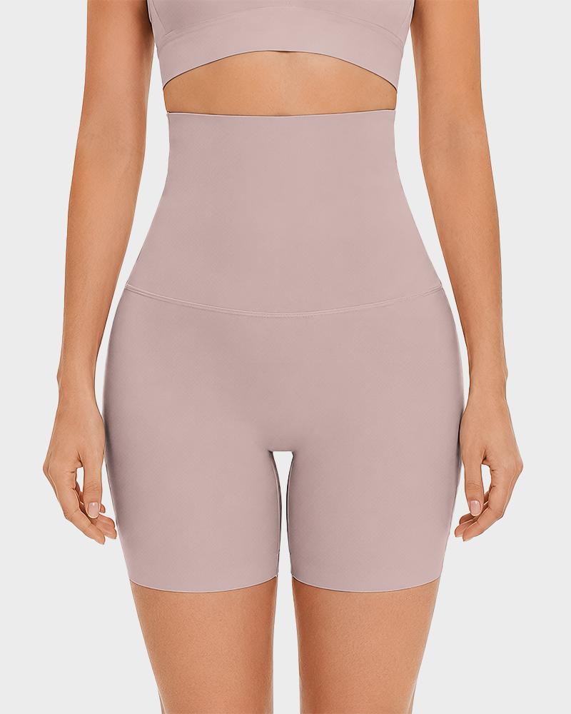 Women's High Waisted Seamless Look Boyshorts Full Coverage Breathable Panties