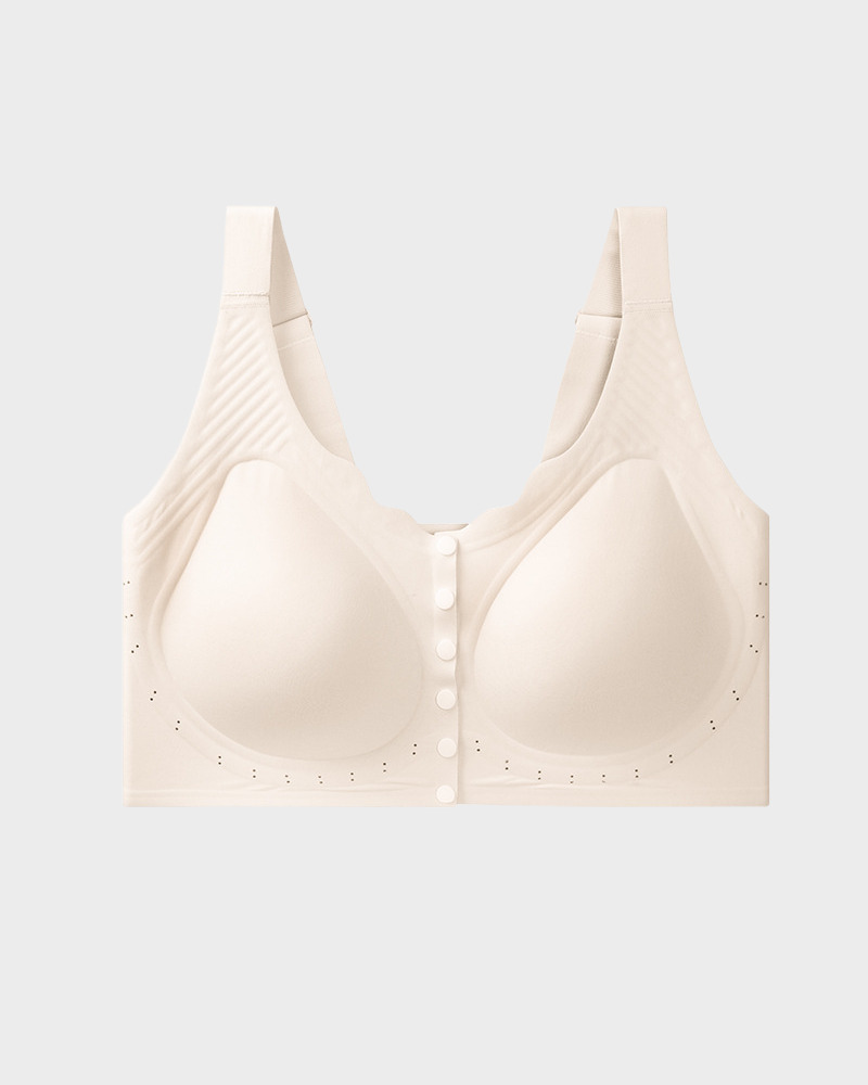 Plus Size Wireless Front-Close Comfort Jelly Bra