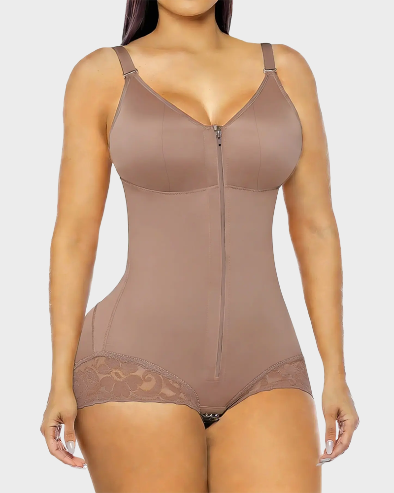High Waisted High Compression Tummy Control Colombian Faja with Butt Lifter