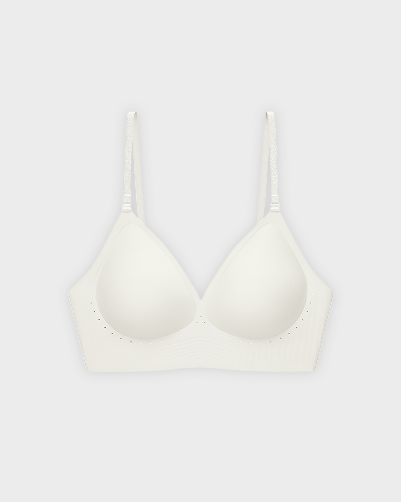 Seamless Invisible Low Back Lightly Lined Demi Backless Bra