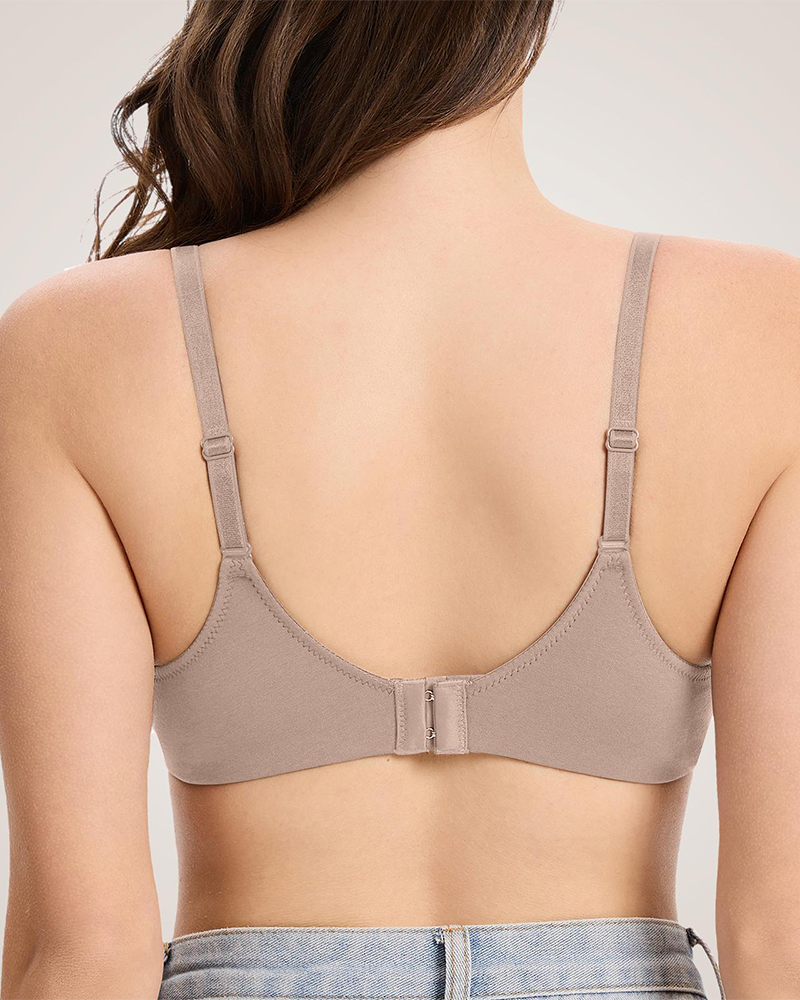 Lightly Lined Wireless Plunge Bra Comfy Everyday T Shirt Bra