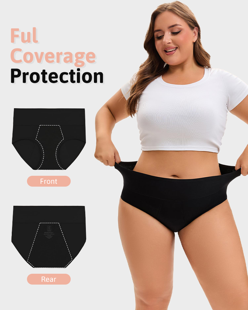 Women's High Waisted Bamboo Viscose Period Panties