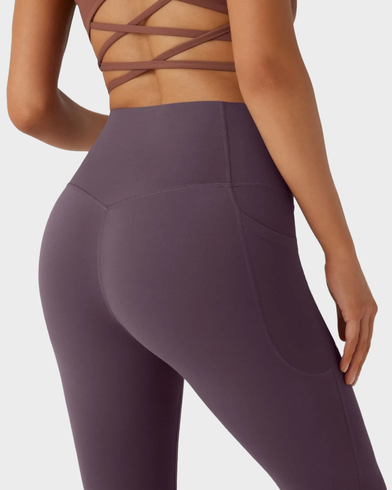 High Waisted Tummy Control Butt-Lifting Shaping Yoga Bootcut Leggings