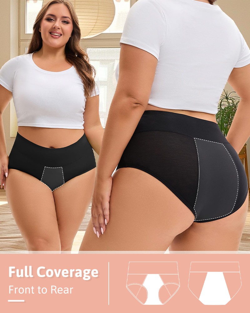 Women's High Waisted Bamboo Viscose Period Panties