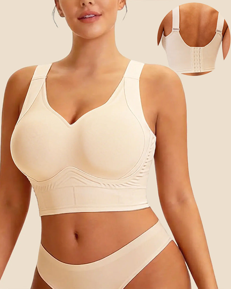 Plus Size Back Fat Smoothing Jelly Bra Seamless Push Up Everyday Bra