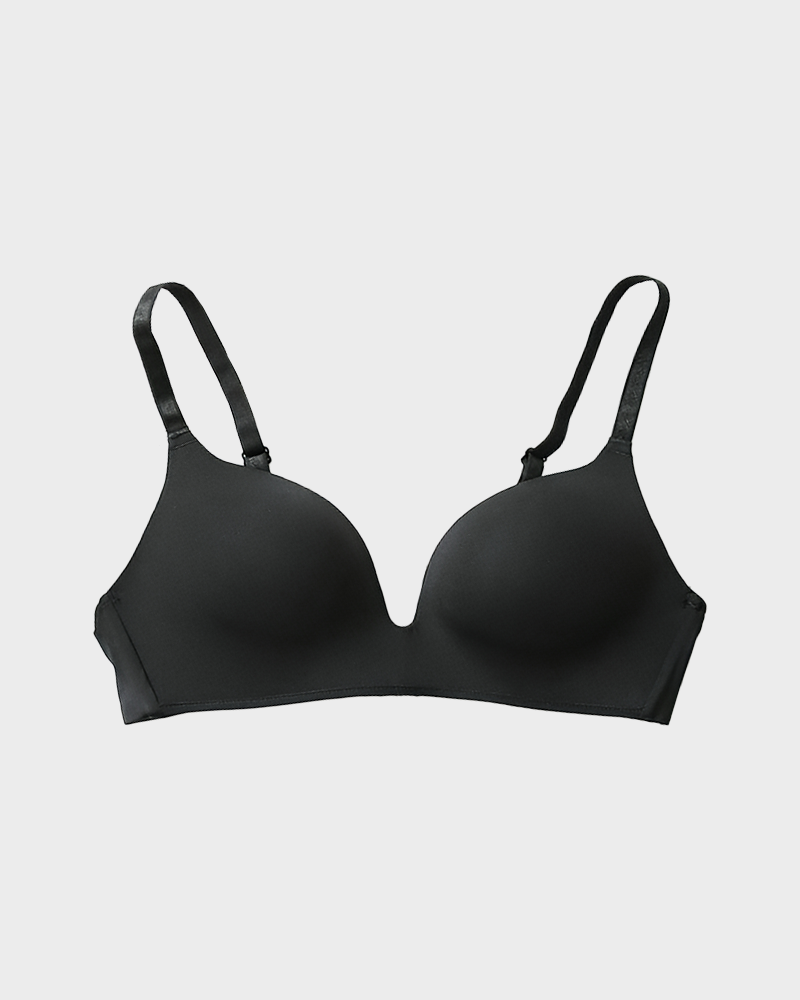 Lightly Lined Wireless Plunge Bra Comfy Everyday T Shirt Bra
