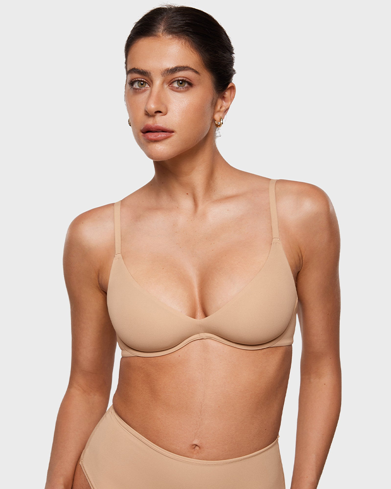 The Confidence Plunge: Underwire Demi Bra for Curves