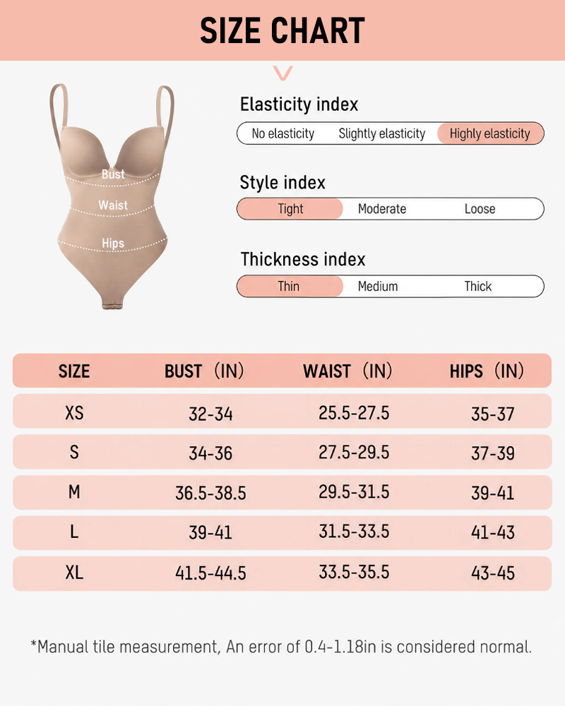 All-in-One Shaping Bodysuit Thong