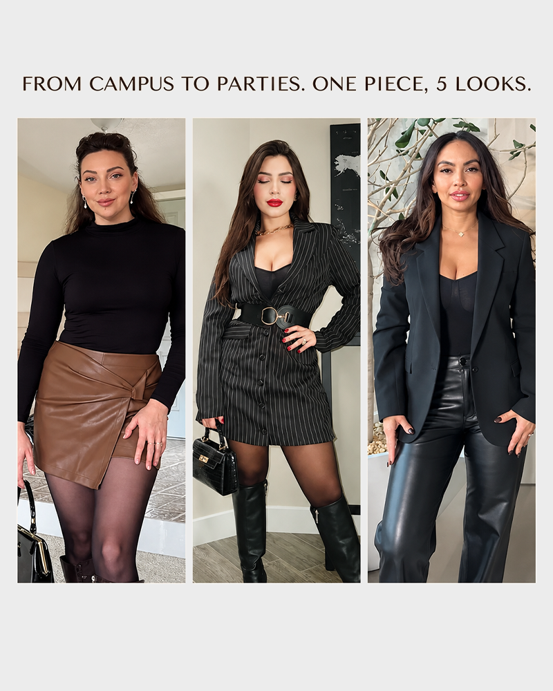 Sheer Panel Fleece Lined Tights Warm Tummy Control Bodysuit