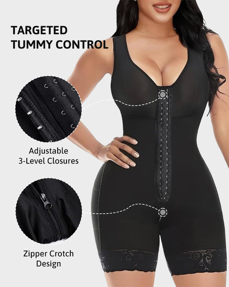 Ultra Firm Fajas - Tummy Control & Butt Lifter with Zipper Crotch
