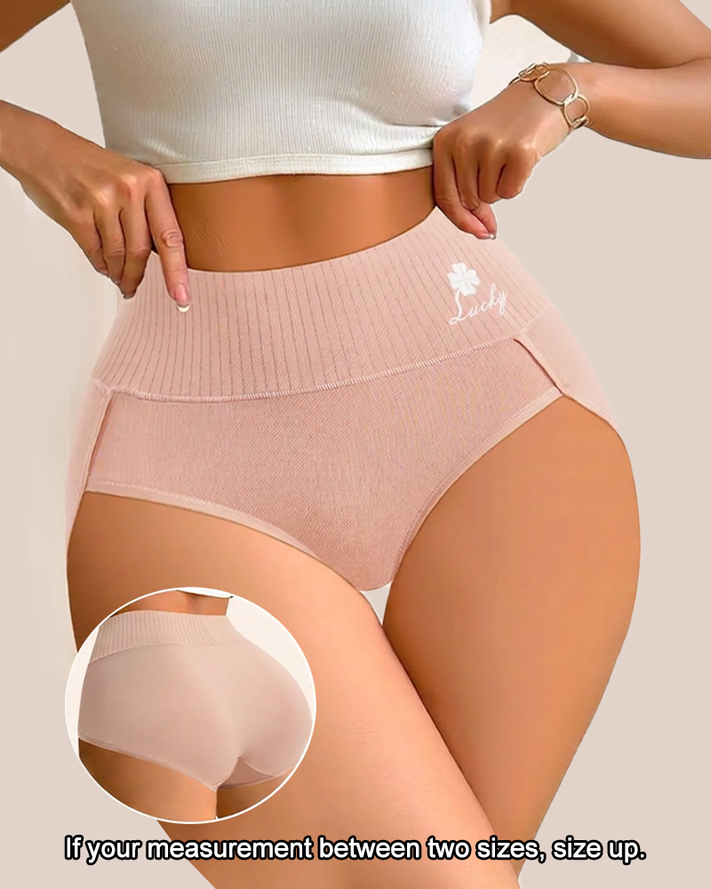5 Pcs High Elastic Breathable Stretchy Control Panties Soft Women's Underwear