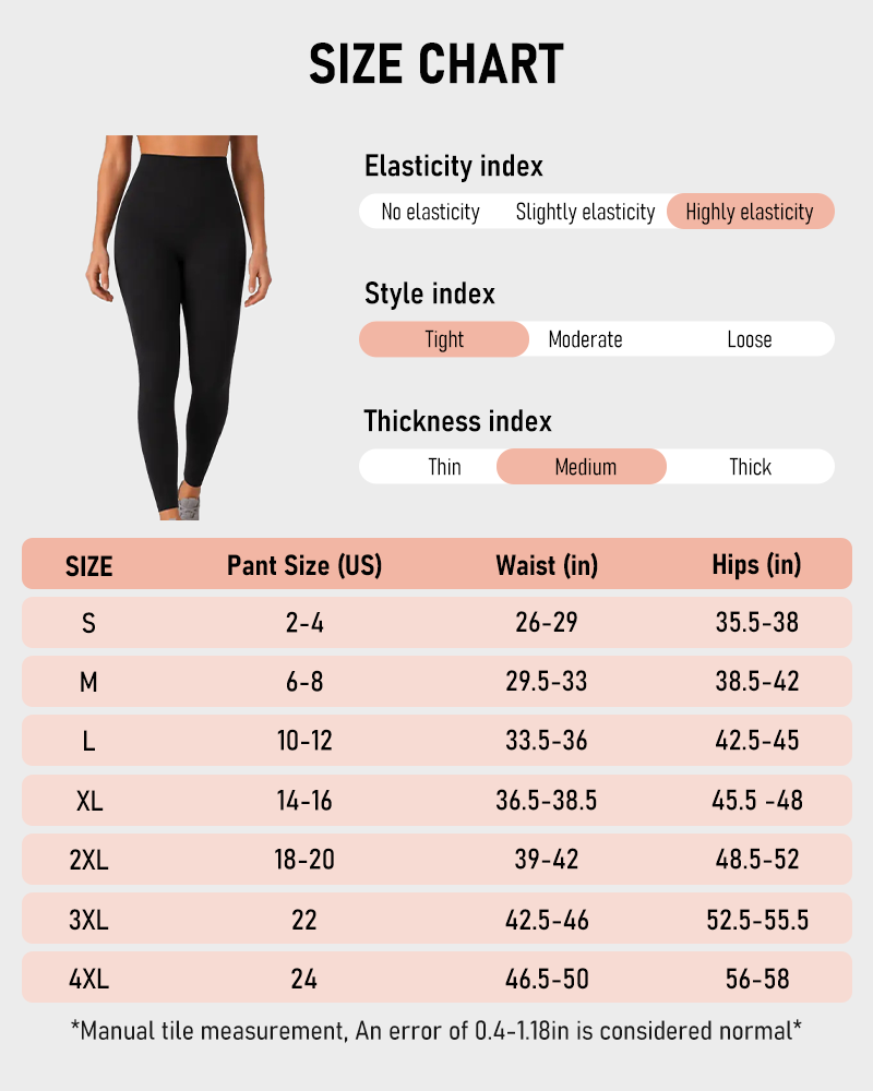 High Waisted Tummy Control Leggings Medium Compression Shaping Yoga Pants