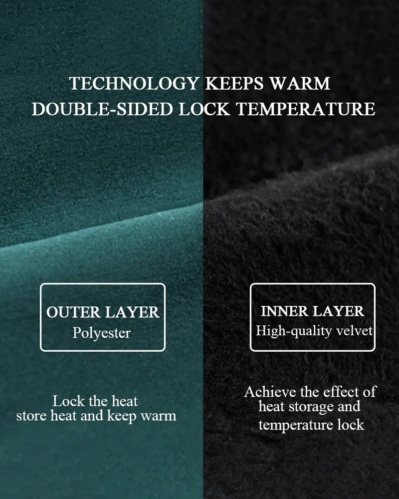 5 Pairs Thickened Fleece Lined Cold-Proof Warm Self-Heating Snow Socks