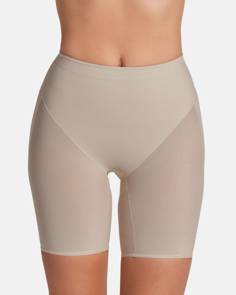 Firm Compression Butt Lifter Shorts Ruched Center Seam Shapewear